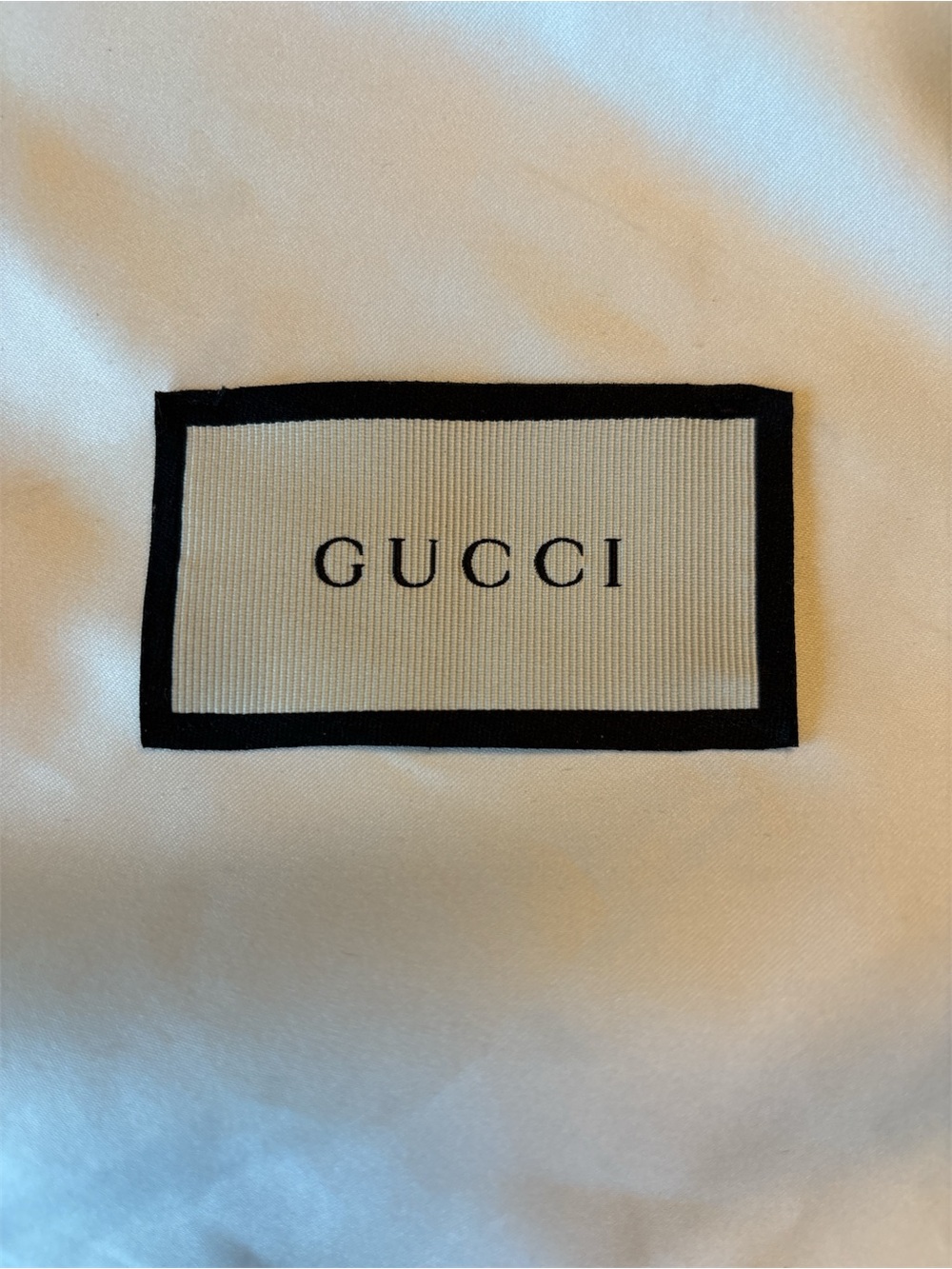 Gucci Cream and Black Logo Tag Dust Bag - Picture 2 of 5